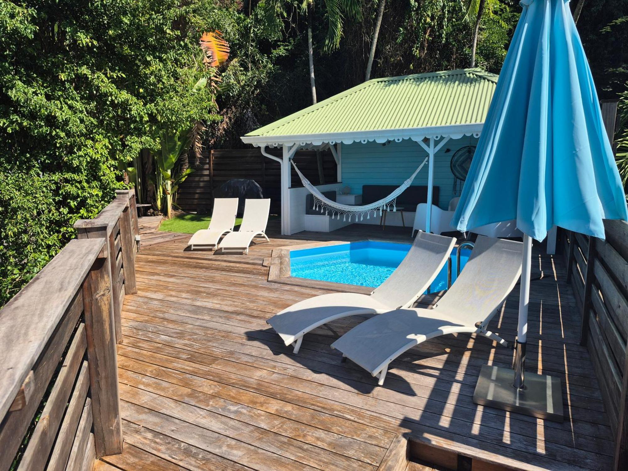 Villa Cannelle, Piscine, Vue Mer Deshaies Eksteriør billede