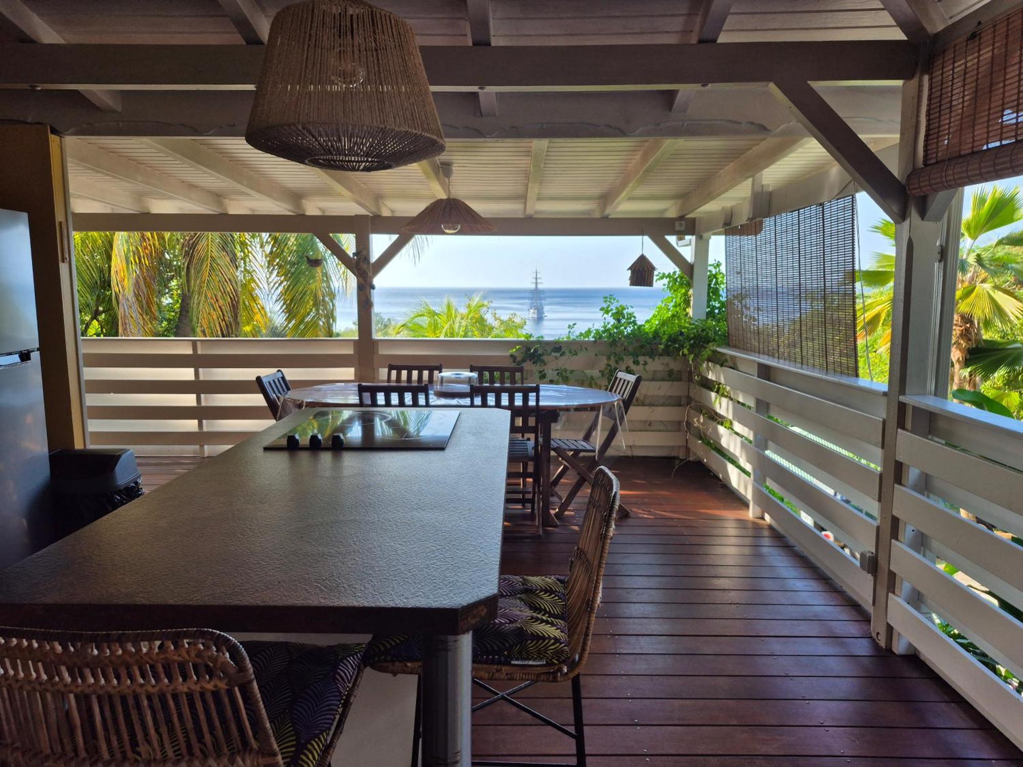 Villa Cannelle, Piscine, Vue Mer Deshaies Eksteriør billede